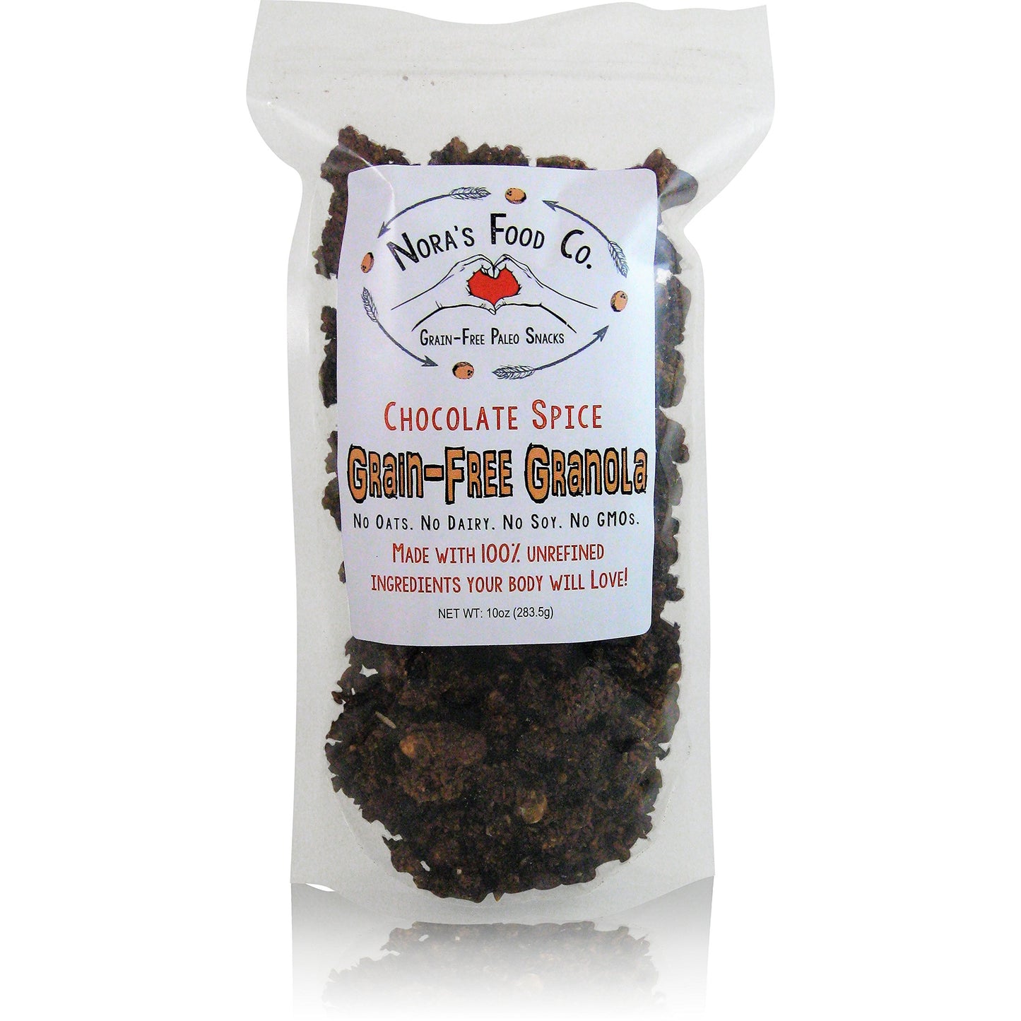 Nora's Food Company Chocolate Spice Grain Free Granola Pack, 10 oz.