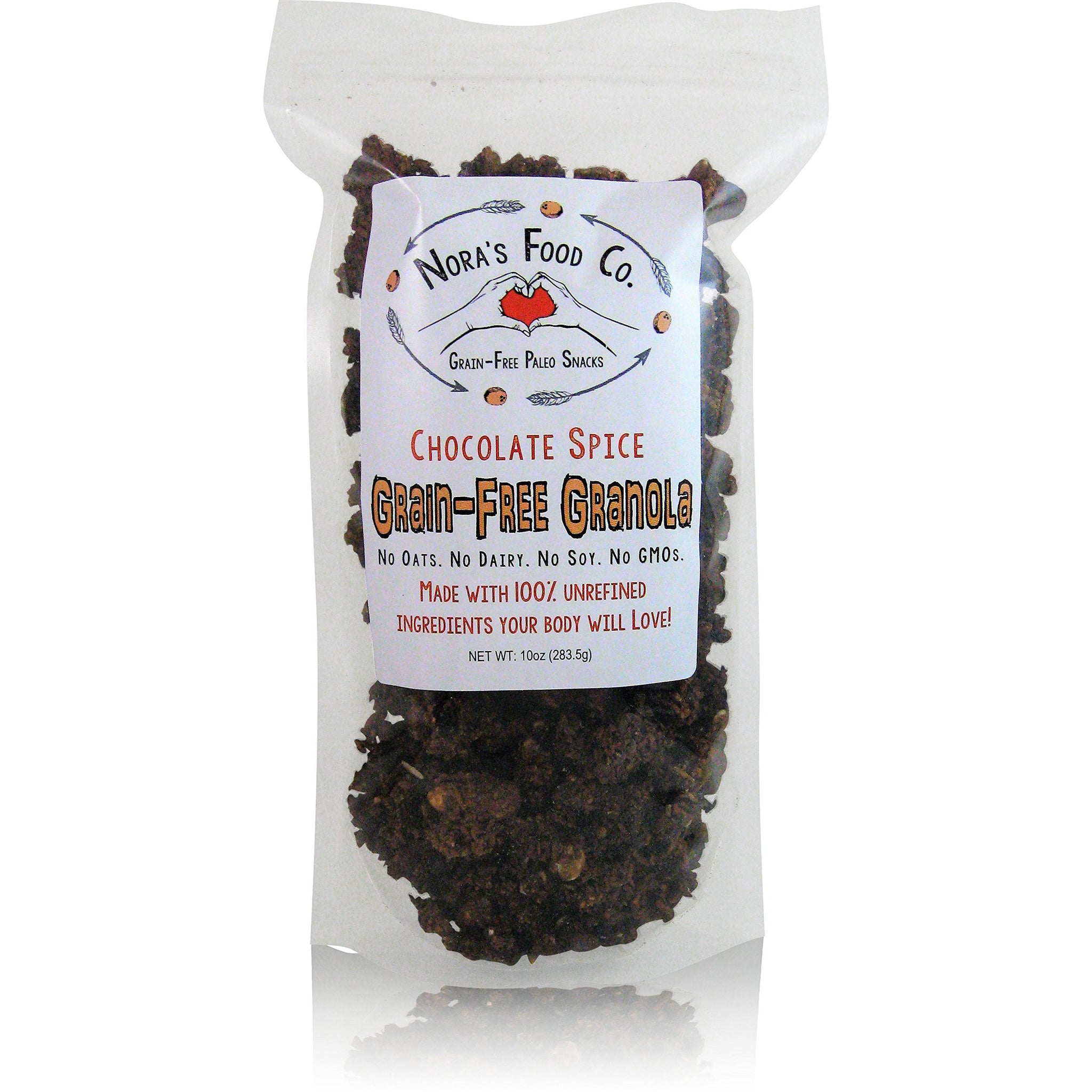 Nora's Food Company Chocolate Spice Grain Free Granola Pack, 10 oz.