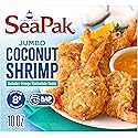 SeaPak Coconut Shrimp, Frozen Shrimp with Crispy Coconut Breading, Includes Orange Marmalade Sauce, 10 oz