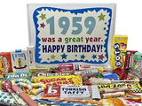 RETRO CANDY YUM ~ 1959 67th Birthday Gift Ideas Candy Assortment from Childhood - 67 Years Old Birthday Gifts for Men and Women Born 1959