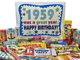 RETRO CANDY YUM ~ 1959 67th Birthday Gift Ideas Candy Assortment from Childhood - 67 Years Old Birthday Gifts for Men and Women Born 1959