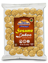 Rani Sesame Ladoo (Round Sesame Brittle Candy) 14oz (400g) ~ All Natural | Vegan | No colors | Gluten Friendly | Kosher | Indian Origin