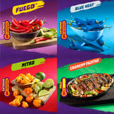 Takis 18 pc / 1 oz Variety Pack, Assorted Flavored Mixed Rolled Tortilla Chips - (5) Fuego, (5) Blue Heat, (4) Nitro, (4) Crunchy Fajitas