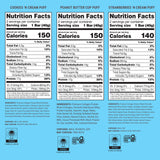 BUILT Bar Puff Protein Bars - Variety Pack - 15-17g Protein Snack Bars with Collagen - Calorie Conscious & Gluten Free - 12 Count, Variety May Vary