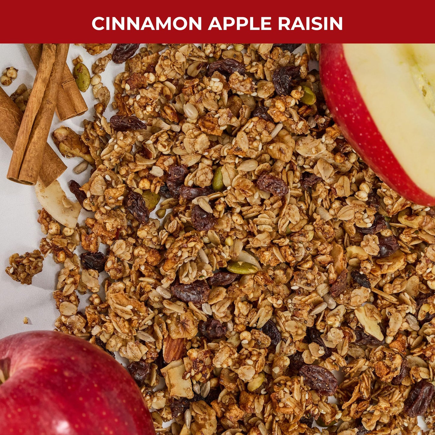 gutBFF Low Sugar Granola - Gluten Free Healthy Granola with Lion’s Mane Mushroom & Baobab Superfruit for Gut Health - 5g or Less Added Sugar Breakfast