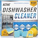 Dishwasher Cleaner And Deodorizer Tablets - 24 Pack Deep Cleaning Descaler Pods for Dish Washer Machine, Heavy Duty, Septic Safe, Natural Limescale