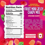 Fruit Jelly Candy | 24 Packs | Dye Free Candy Individually Wrapped | Vegan Gummies with Real Fruit Puree | Assorted Flavors | Gelatin Free Plant Based