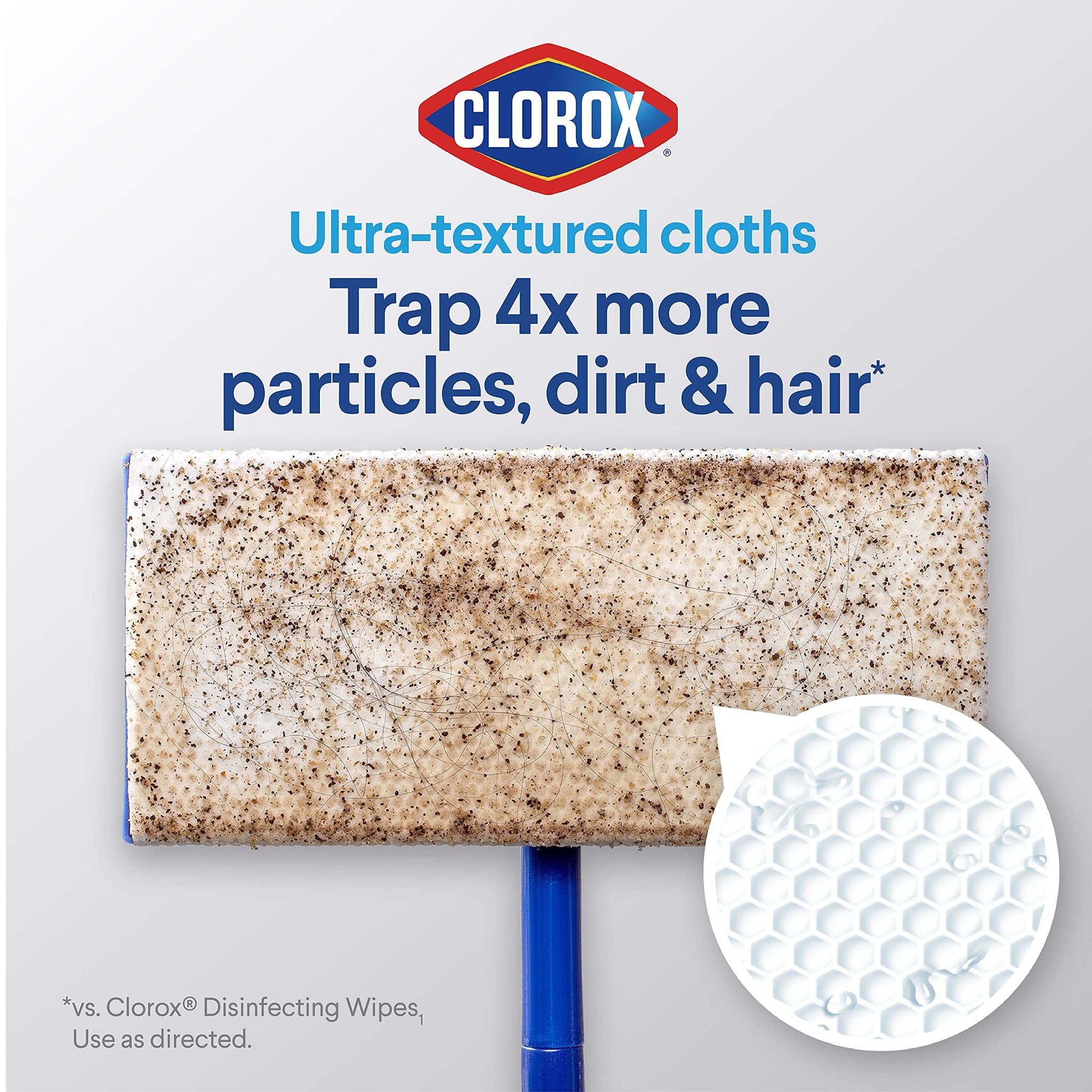 Clorox Disinfecting Wet Mopping Cloths, Rain Clean, 24 Wet Refills (Package May Vary)