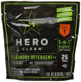 Hero Clean Laundry Detergent PACS, Scent 1, 25-Count