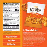 Catalina Crunch Protein Snack Mix with Cheese Crisps - 10g Protein, 2g Sugar per Snack Size Pouch - Good Source of Fiber - Gluten Free - Cheddar