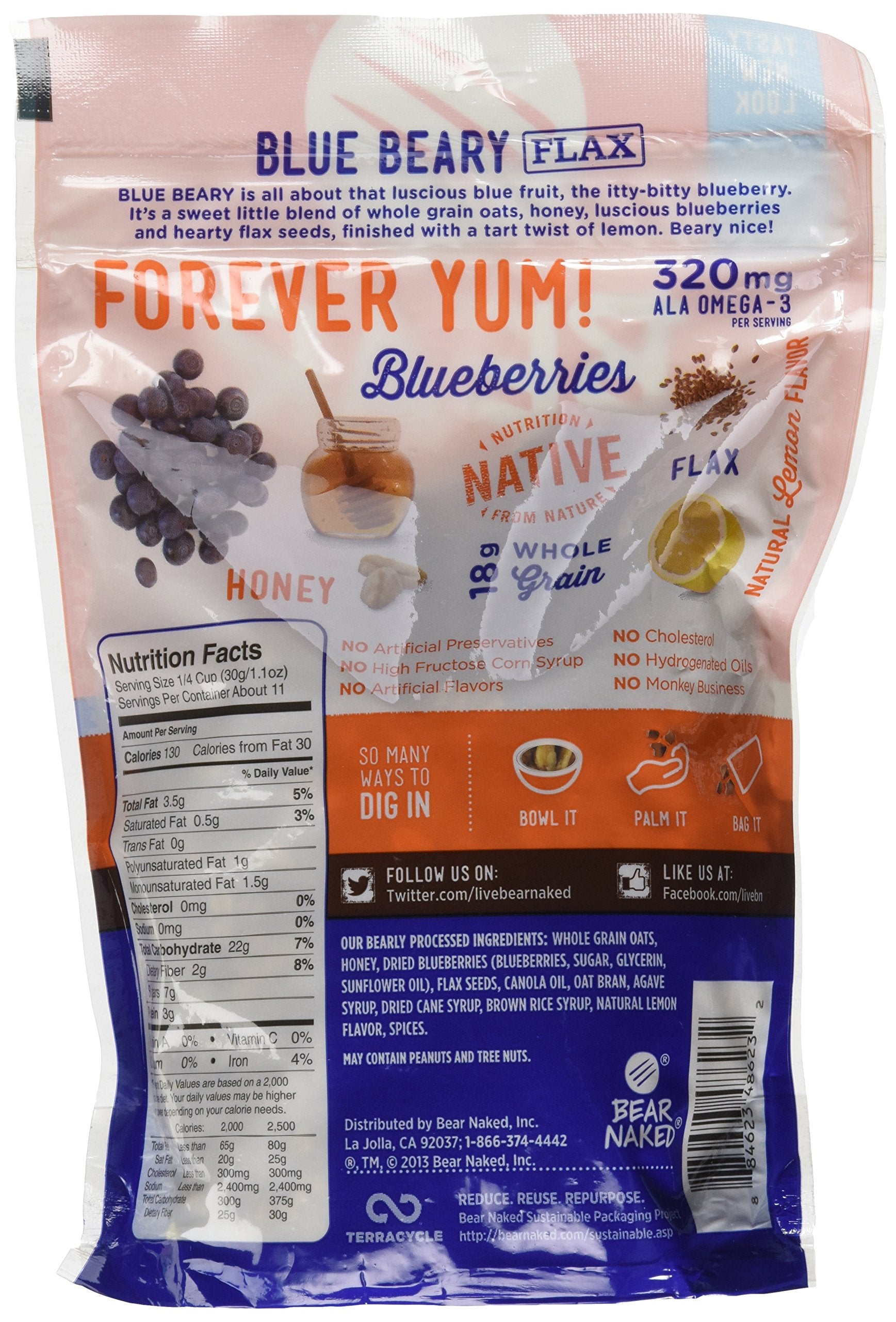 Kashi Granola, Oat and Hny Blbry Flx, 12-Ounce (Pack of 3)