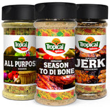 Tropical Spices Jamaican Seasoning Bundle(3Pack, 24oz) Holiday Gift Pack - All Purpose Seasoning, To the Bone, and Jerk seasoning - All Natural