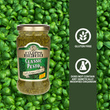 Filippo Berio Pesto, Classic Basil, 6.7 Ounce Glass Jar, Gluten Free, Non-GMO