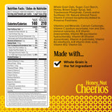 Honey Nut Cheerios, Heart Healthy Gluten Free Breakfast Cereal with Whole Grain Oats, Giant Size, 27.2 oz