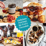 Terrapin Ridge Farms Blueberry Bourbon Pecan Jam - Sweet & Flavorful Jam with Blueberries, Pecans, Raisins, Cinnamon, and Bourbon - Perfect for Toast