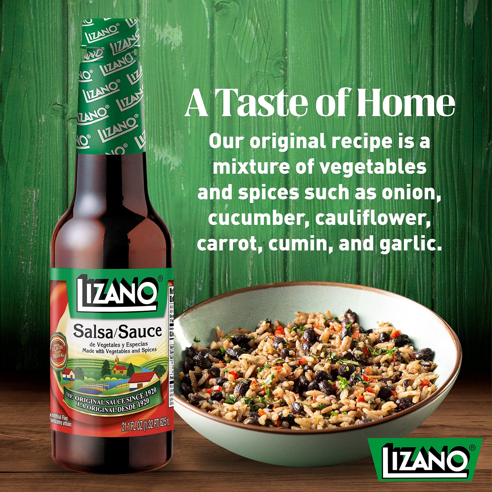 Lizano Salsa Sauce With Vegetables and Spices, 21.1 fl oz (Pack of 1)