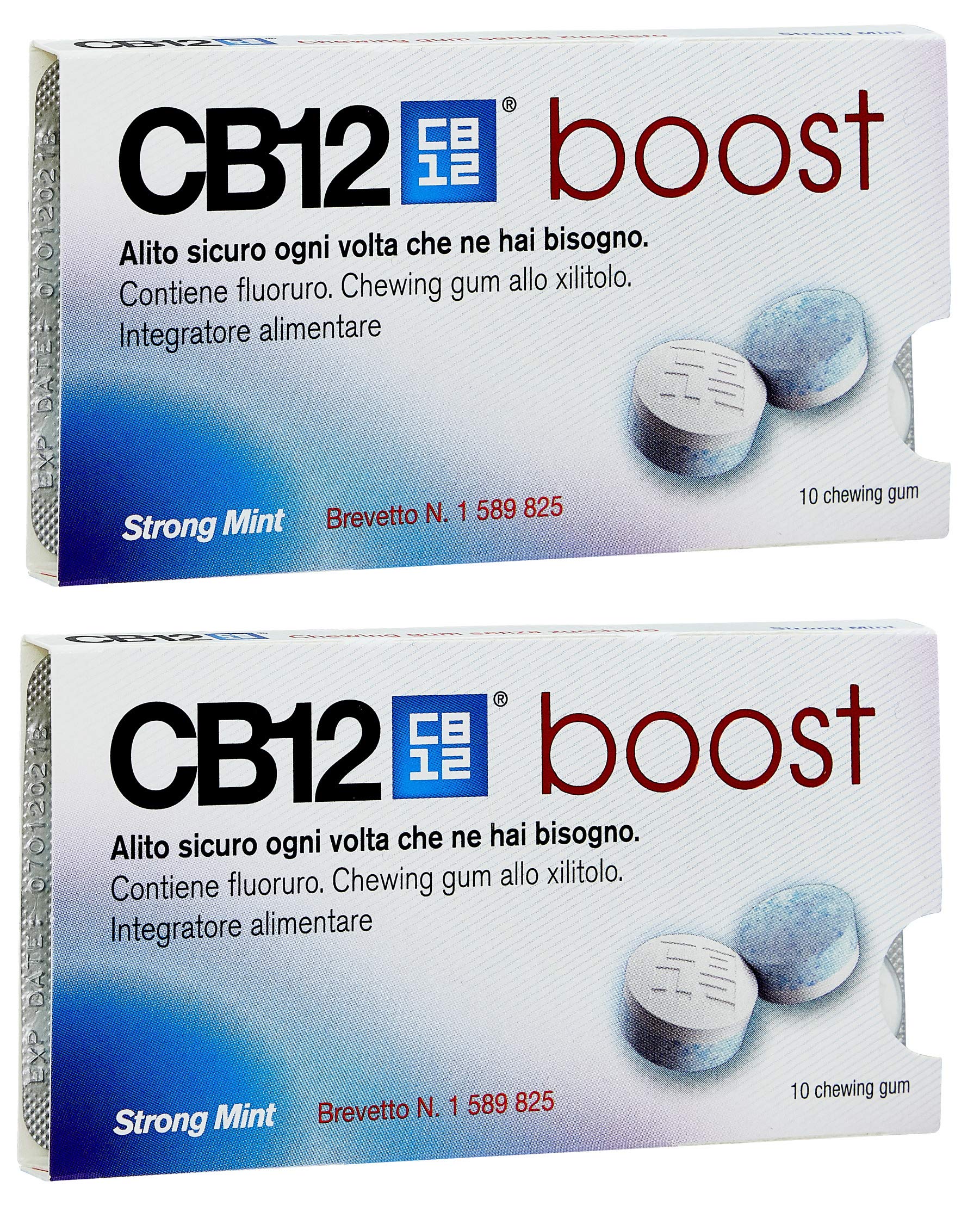 CB12 Boost Sugar Free Gum - Strong Mint (2 x Packs) by Unknown