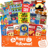 Halloween Snack Box with Candy, Cookies, Bars, Snacks and Toys (45 Count) - Fun Halloween Care Package for College Students, Kids & Teens, Trick or