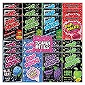 Popping Candy Variety Pack Bundle. Includes Twenty-Four - 0.33 Oz Pop Rocks Candy and a Zombibites Fridge Magnet! Three Each of Eight Fruity Flavors