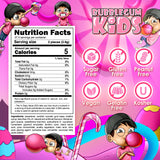 Bubblegum Kids Original Blend Sugar Free Gum | Classic Bubblegum Flavor, Sugarless Gum with Xylitol | Vegan, Low Calorie Candy for Kids & Adults |