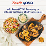 Sazón with Garlic and Onion by Goya, Latin Spice Blend for Poultry, Seafood, Meat and Vegetables, All Purpose Mexican Seasoning, 2-Pack, 3.52oz Carton