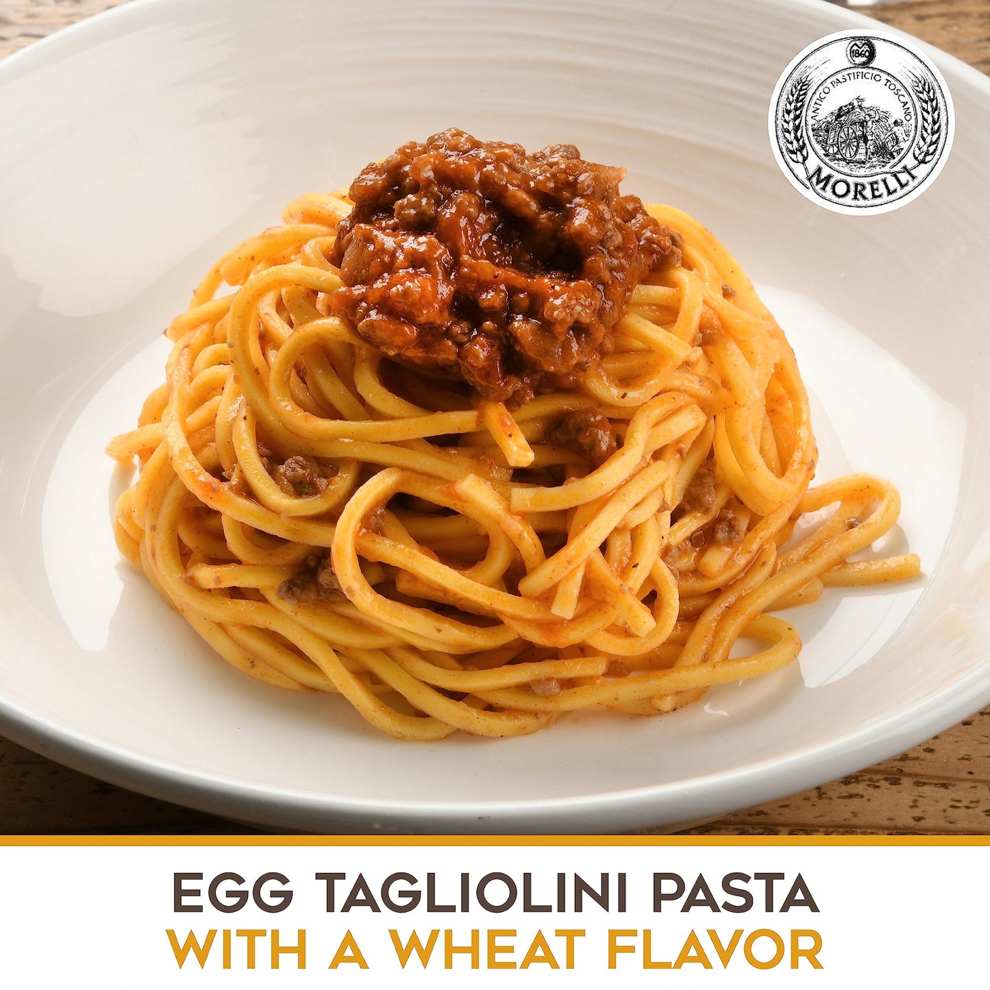 Morelli Egg Tagliolini Italian Pasta Noodles - Gourmet Pasta Handmade in Small Batches with Durum Wheat Semolina, Imported from Italy - 8.8 oz (250