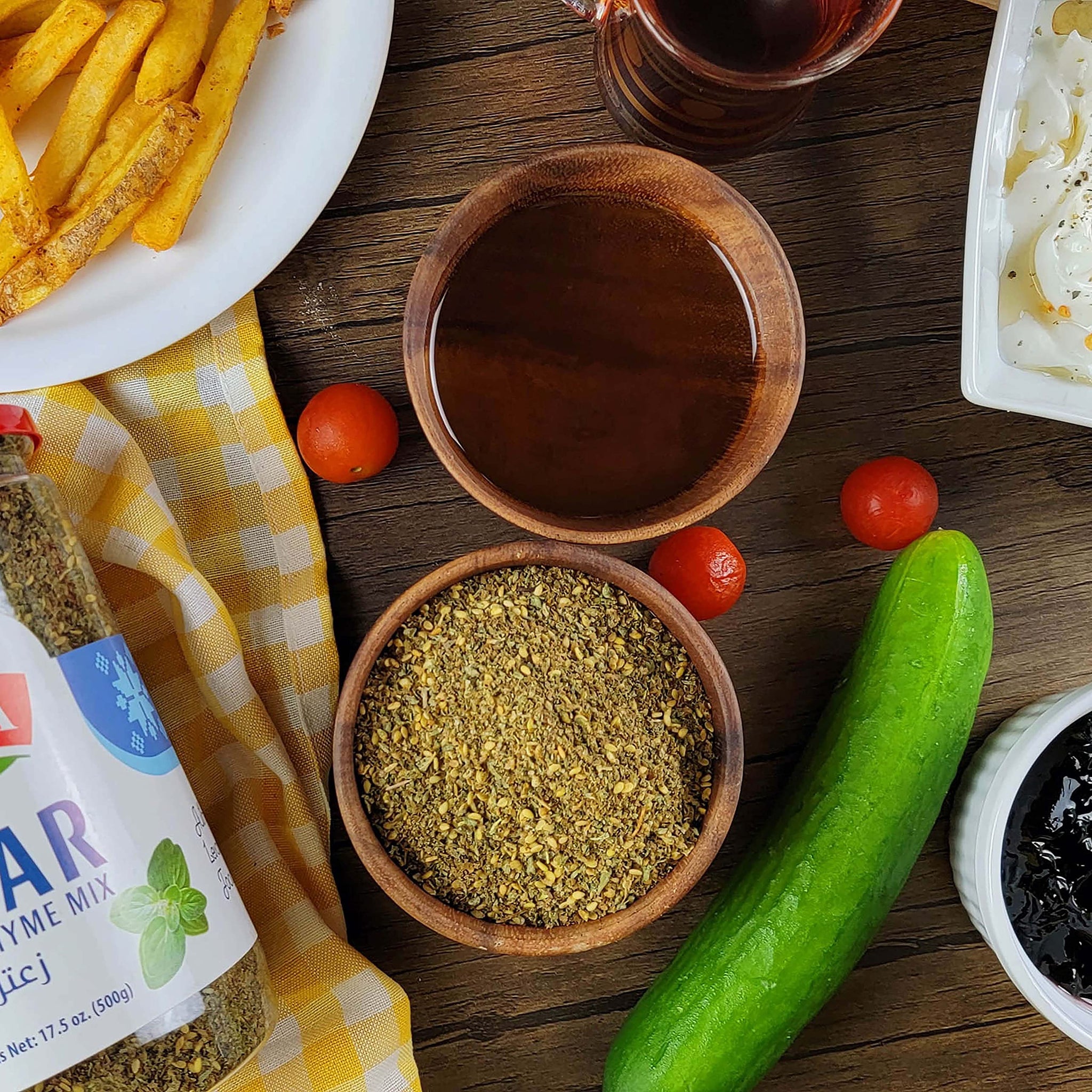 Baraka Zaatar Spice Seasoning Blend | Middle Eastern Dry Herb Mix for Bread Dips, Snacks, Mediterranean Dressings, Condiments, Baking, Salads, Hummus