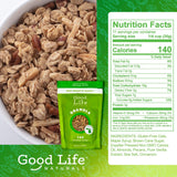 Good Life Natural’s Gluten Free Granola Cereal Variety 6 Pack | Apple Crisp, Cranberry Cherry & Original Blend | Natural Ingredients | No Artificial
