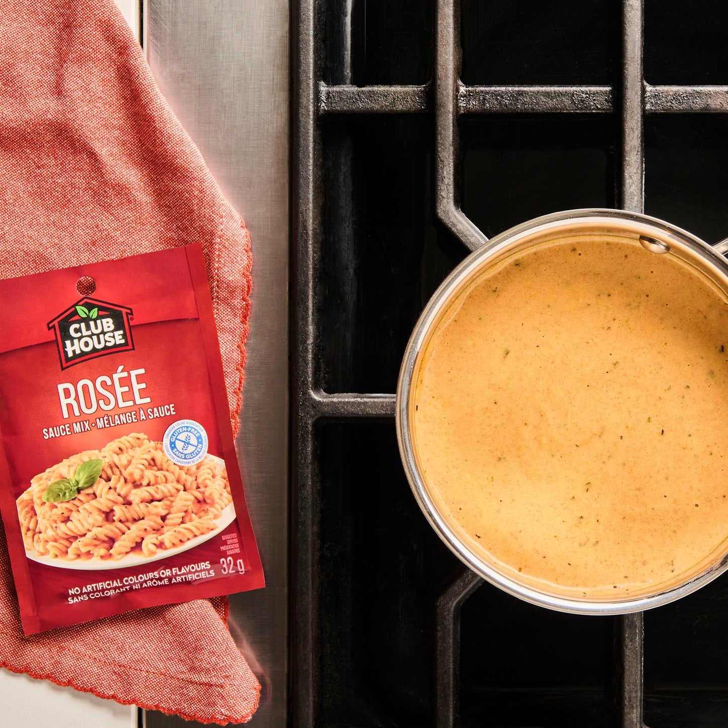 Club House, Dry Sauce, Prima Rose, 32g/1.1 oz., Pack, (Imported from Canada)