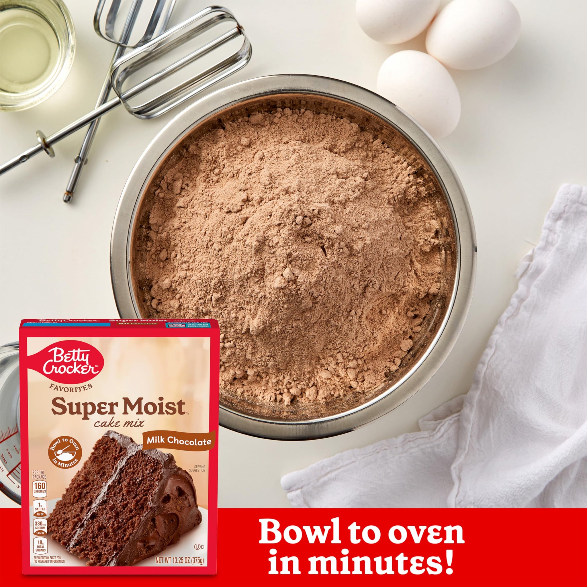 Betty Crocker Favorites Super Moist Milk Chocolate Cake Mix 13.25 oz (Pack of 2)