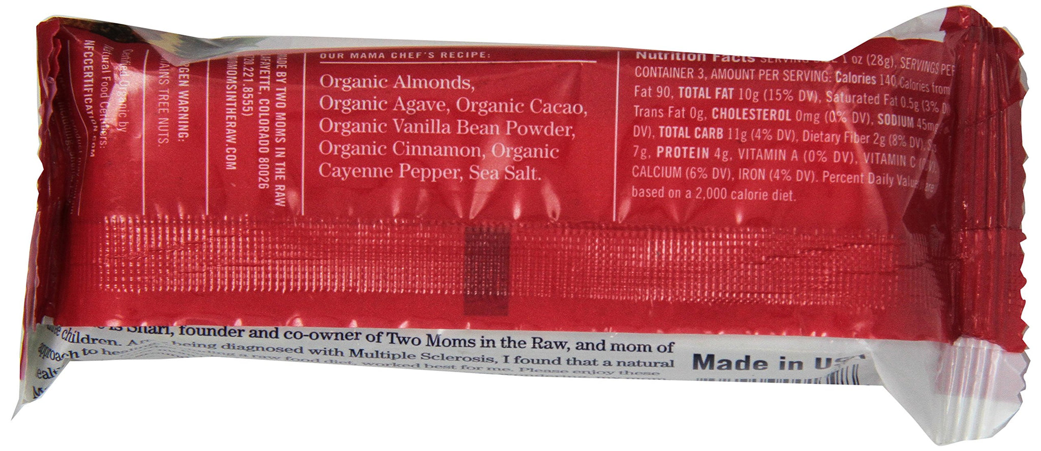 Two Moms in the Raw Organic Gluten-Free Raw Truffle, Cayenne Cacao, 3 Ounce