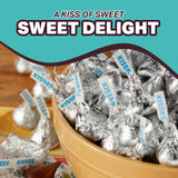 Hershys Kisses Silver Foiled Classic Milk Chocolate - 4 Pounds approx 400 pieces of Chocolate Candy Individually Wrapped - Ideal for Snacking