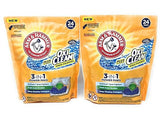 Arm & Hammer 3-IN-1 Laundry Detergent Power Paks, Fresh Scent with OxiClean, 24 ct (Pack of 2)