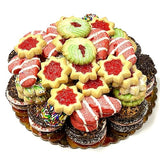 Best Cookies - 3 lb. Gourmet Christmas Cookies Platter with 75+ cookies, Christmas Gift Baskets, Christmas Basket of Assortment Cookies for Christmas