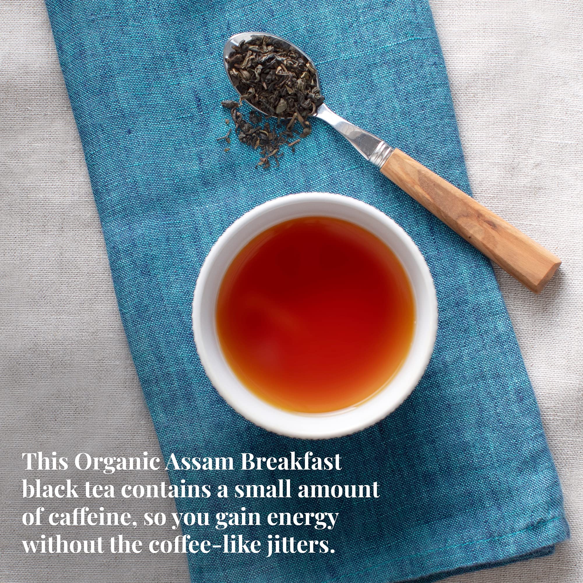 The Republic of Tea Organic Assam Breakfast Black Full-Leaf Loose Tea | 3.5 Oz Tin | Steeps 50 Cups