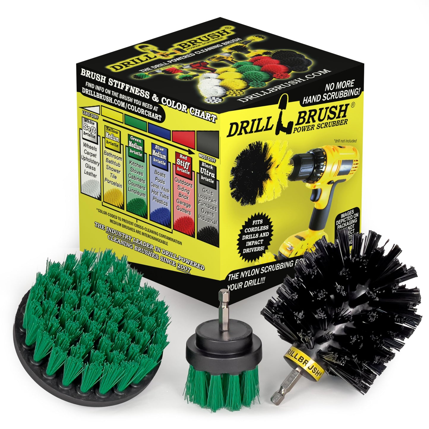 Revolving Electric Cleaning Brushes Bathroom Tub, Tile, and Shower Cleaning Kit