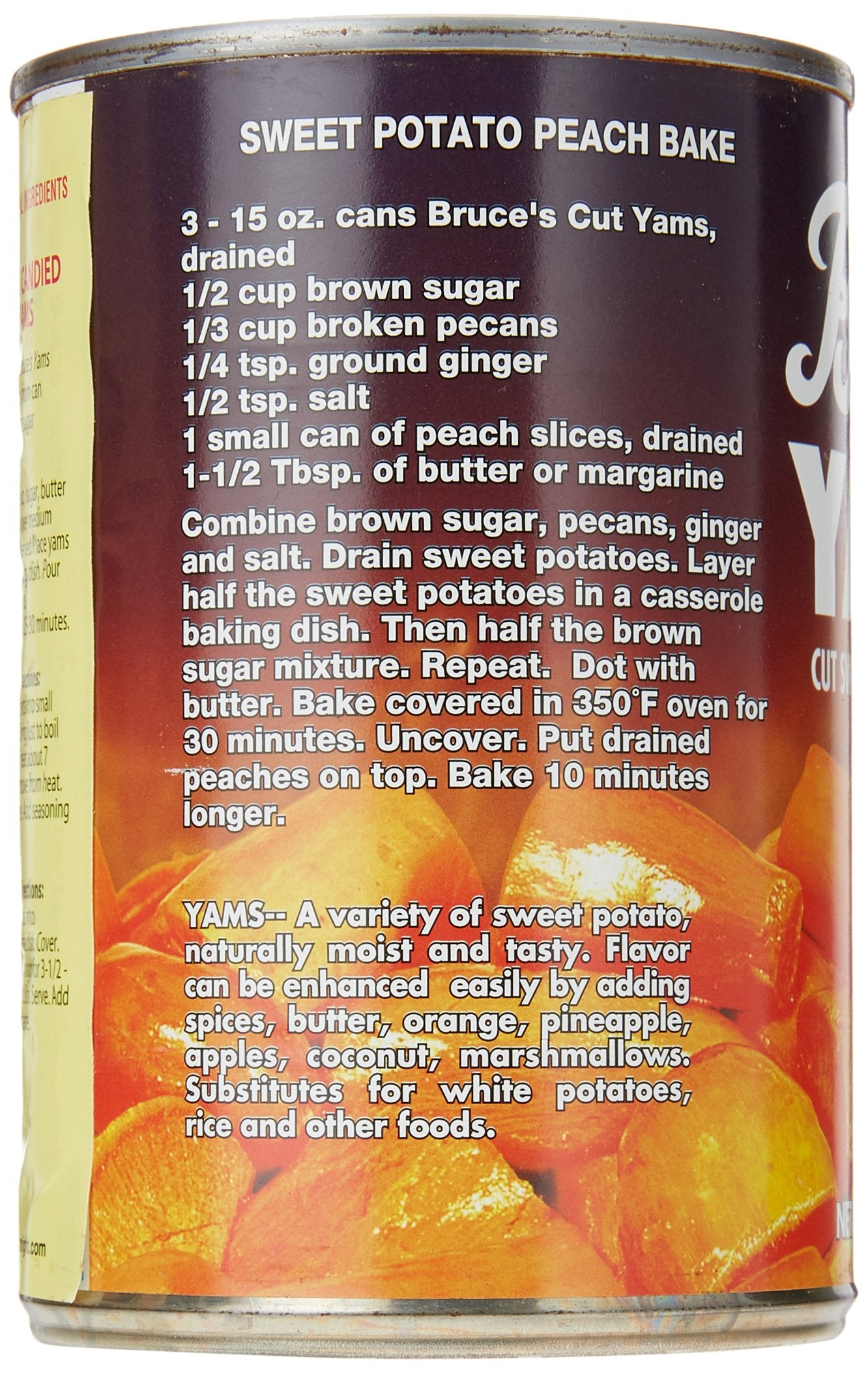 Bruce's Yams Yams Cut Sweet Potatoes In Syrup, 15 oz