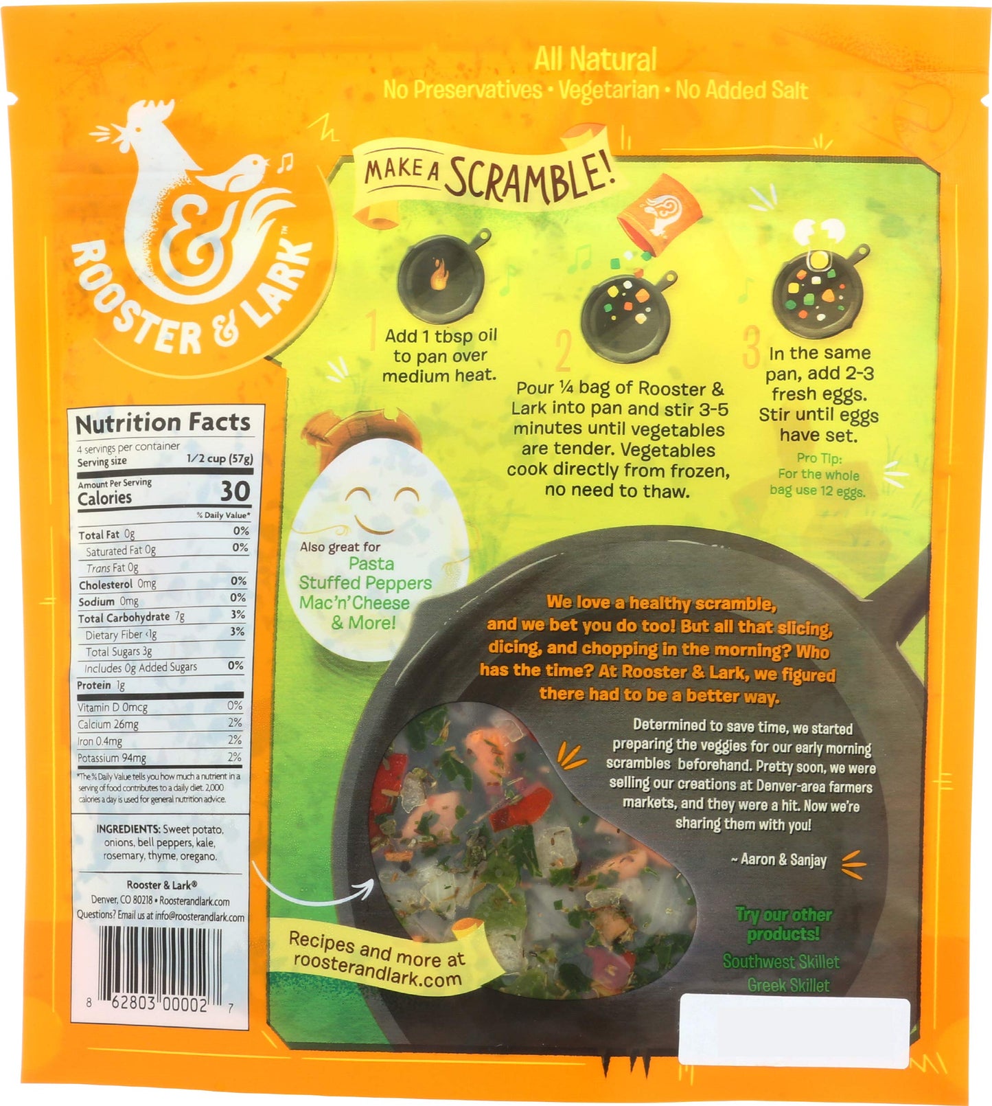 ROOSTER & LARK Rocky Mountain Skillet Mix, 8 OZ