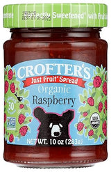 Crofter's Organic Raspberry Fruit Spread, 10 Oz Jar