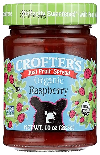 Crofter's Organic Raspberry Fruit Spread, 10 Oz Jar