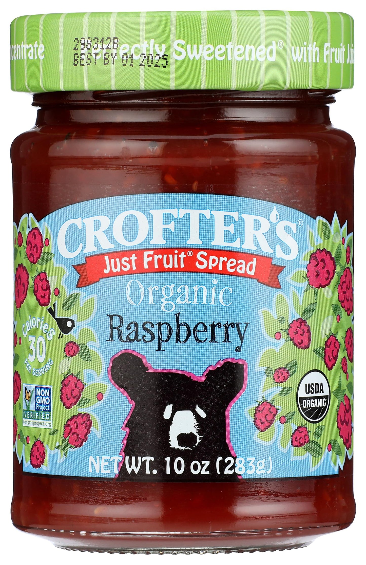 Crofter's Organic Raspberry Fruit Spread, 10 Oz Jar