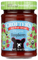 Crofter's Organic Raspberry Fruit Spread, 10 Oz Jar
