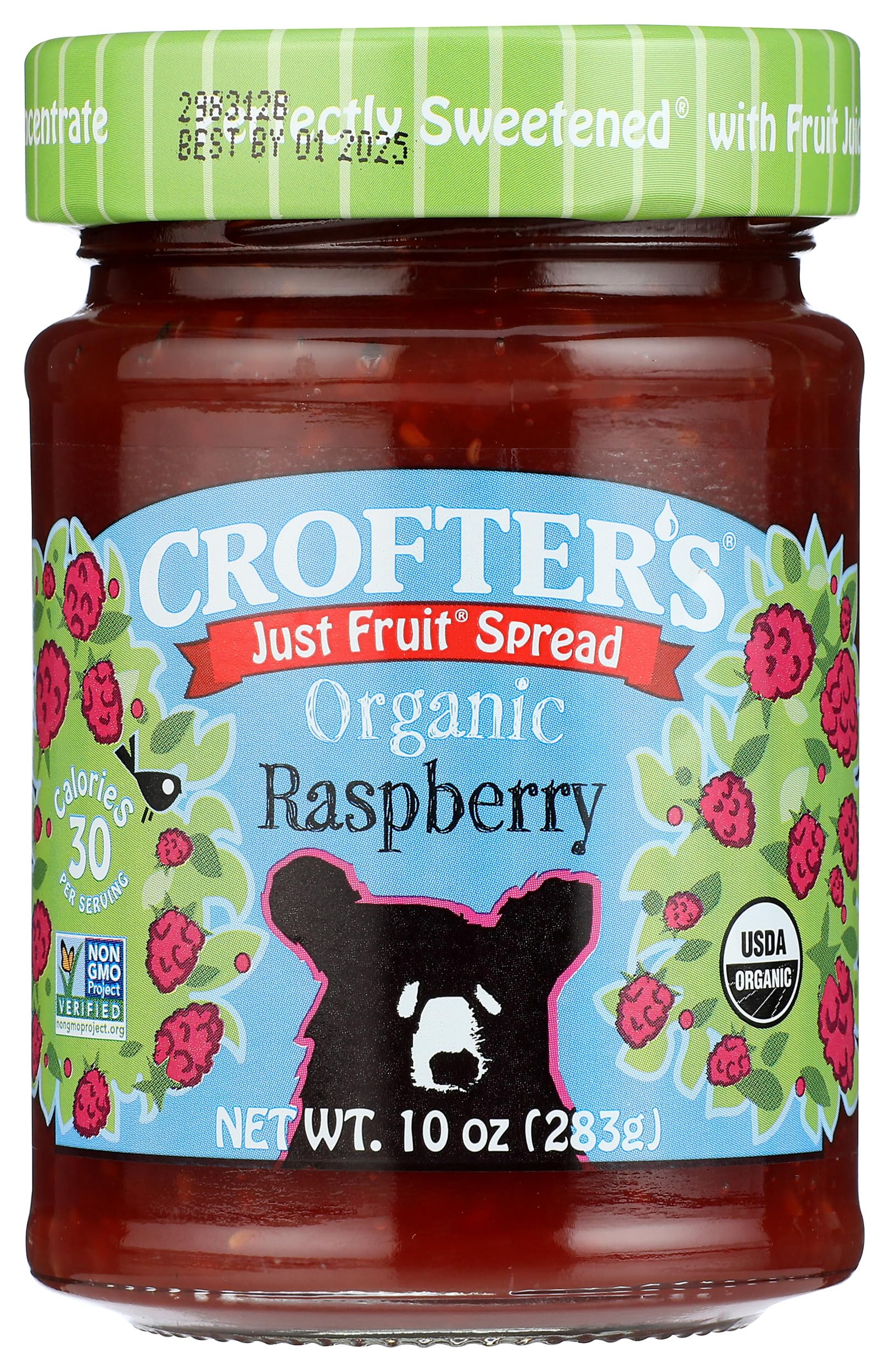 Crofter's Organic Raspberry Fruit Spread, 10 Oz Jar