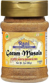 Rani Garam Masala Indian 11-Spice Blend 3oz (85g) PET Jar ~ All Natural, Salt-Free | Vegan | No Colors | Gluten Friendly | NON-GMO | Kosher | Indian