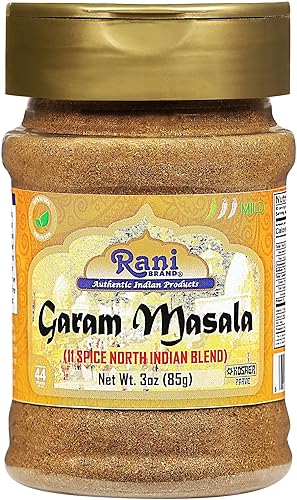 Rani Garam Masala Indian 11-Spice Blend 3oz (85g) PET Jar ~ All Natural, Salt-Free | Vegan | No Colors | Gluten Friendly | NON-GMO | Kosher | Indian