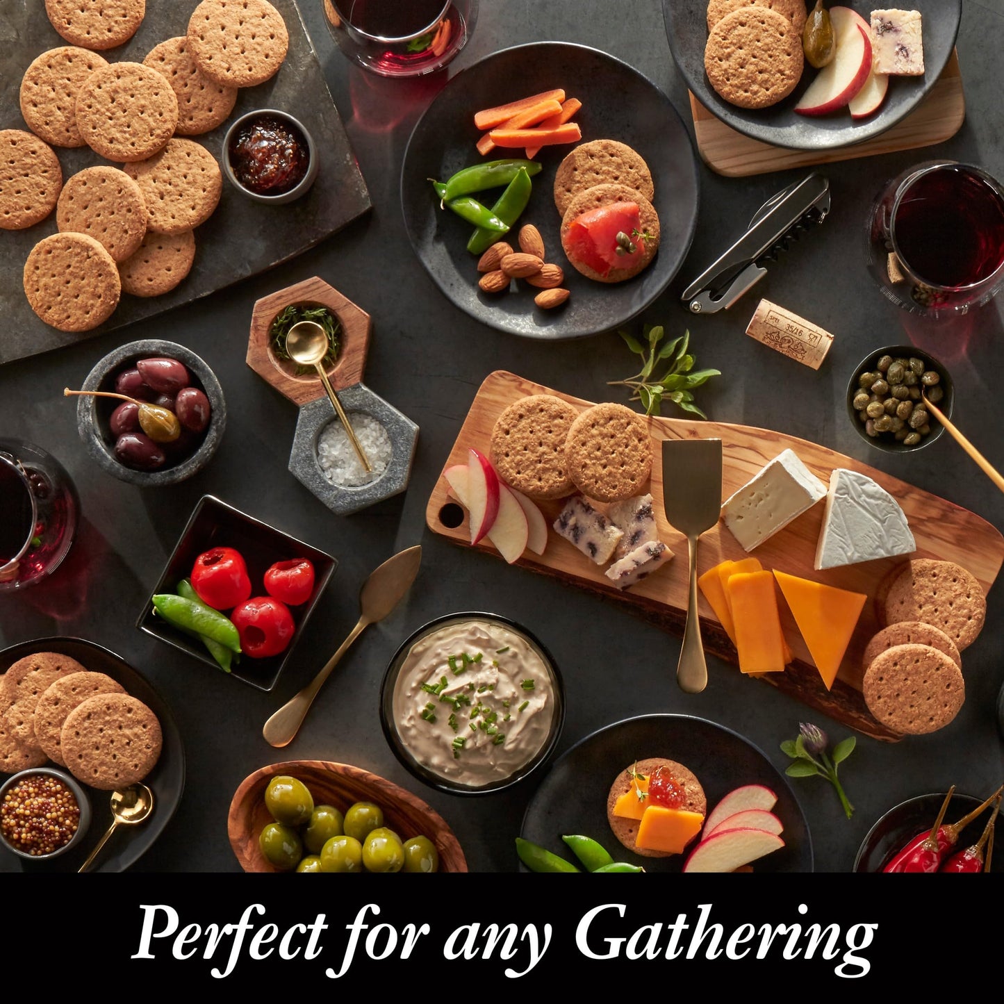 Carr's Crackers, Whole Grain Crackers, Party Snacks, Whole Wheat, 7oz Box (1 Box)