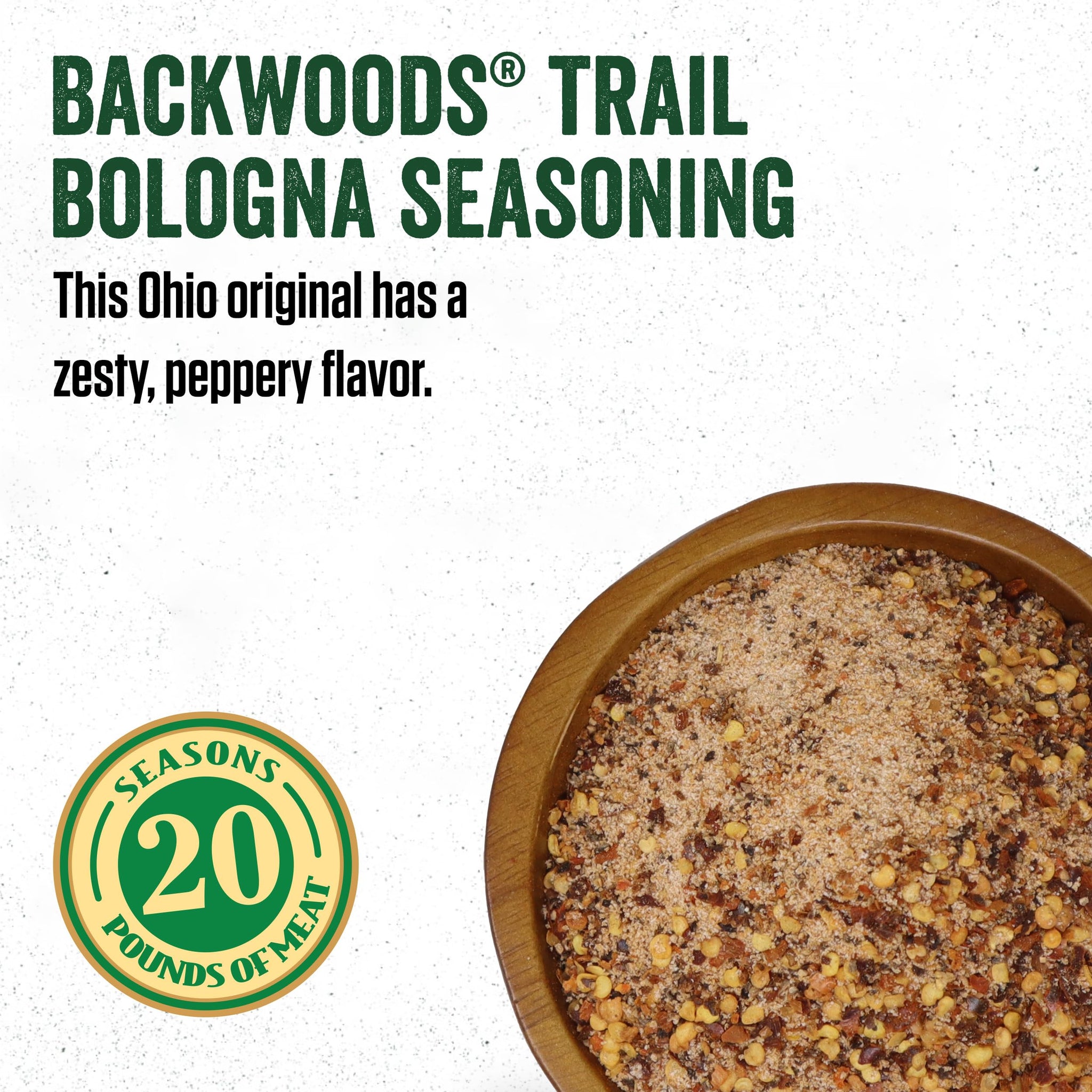 LEM Products Backwoods Trail Bologna Cured Sausage Seasoning Kit, Ideal for Wild Game and Domestic Meat, Seasons Up to 20 Pounds of Meat, 15.2 Ounce