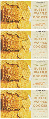 Trader Joe's Belgian Butter Waffle Cookies ,8.8 Ounce (Pack of 4)