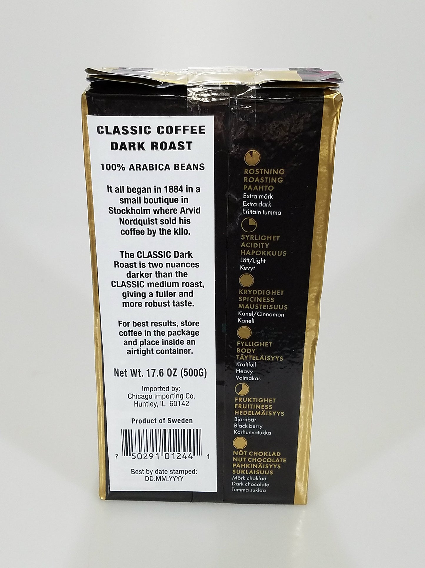 Arvid Norquist Classic Ground Coffee 2 - 17.6oz Bags(500grams) (Festivita)