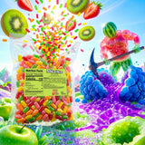 BP BUNDLE Mike And Ike Candy Sour Megamix | Mike And Ikes Bulk Bag | Assorted 10 Fruit Flavors (Watermelon,Strawberry,Lemon, Grapes,Apple, Strawberry